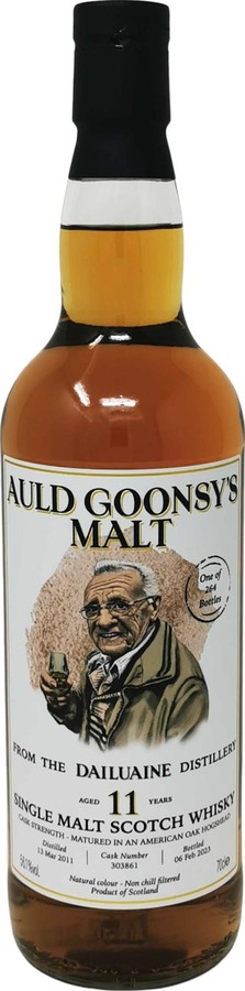 Dailuaine 2011 GWhL Auld Goonsy's Malt American Oak Hogshead 56.1% 700ml