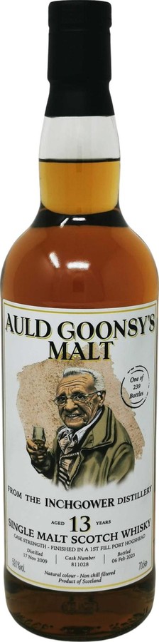 Inchgower 2009 GWhL Auld Goonsy's Malt 1st Fill Port Hogshead 59.1% 700ml