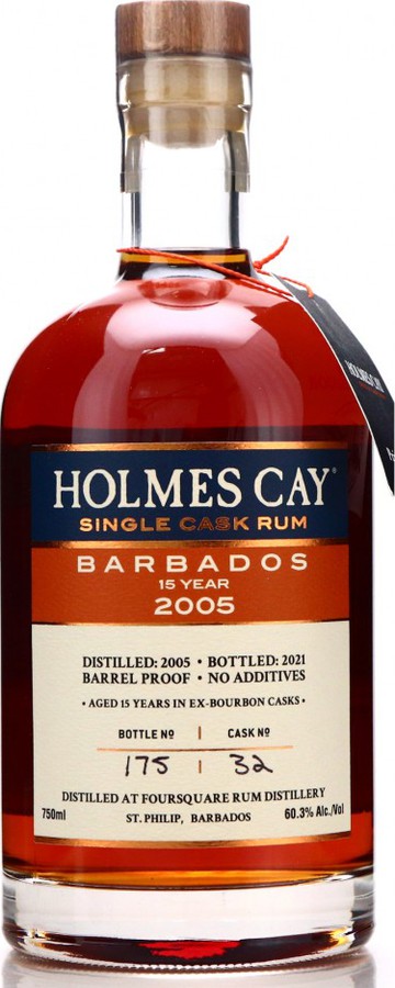 Holmes Cay 2005 Single Cask Barbados 60.3% 750ml