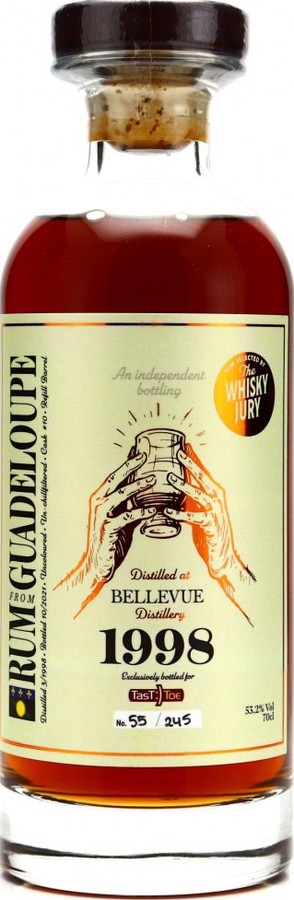 The Whisky Jury 1998 Guadeloupe Bellevue 53.2% 700ml