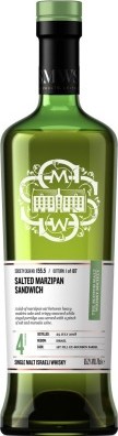 M&H 2018 SMWS 155.5 Salted marzipan sandwich 1st Fill Ex-Bourbon Barrel 65.2% 700ml