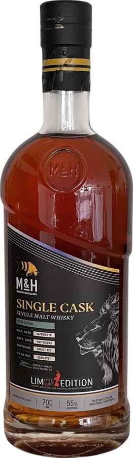 M&H 2019 Single Cask LIMited LIMburg Edition STR cask Skotsj Fellowsjip 55% 700ml