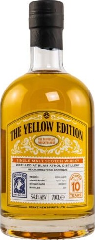 Blair Athol 2011 BNSp The Yellow Edition Re-Charred Wine Barrique 54.1% 700ml