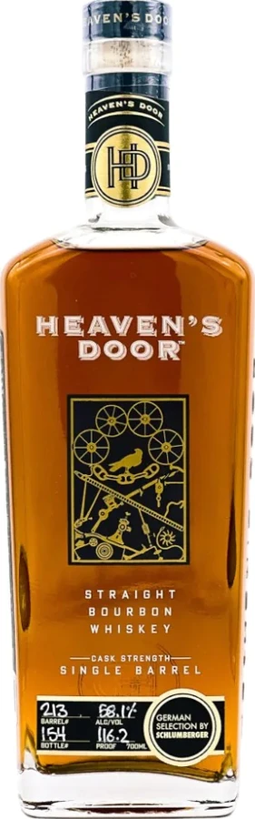 Heaven's Door Single Barrel Straight Bourbon Whisky Schlumberger 58.1% 700ml