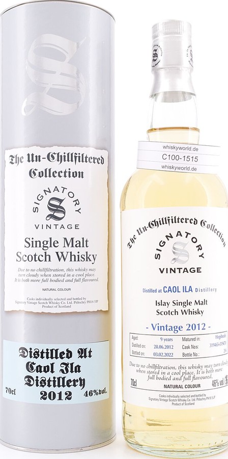 Caol Ila 2012 SV The Un-Chillfiltered Collection Hogshead 46% 700ml