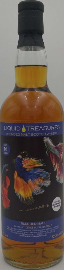 Blended Malt Scotch Whisky 2012 LT Sherry Butt Exclusively Selected By Space Company Korea 52.3% 700ml