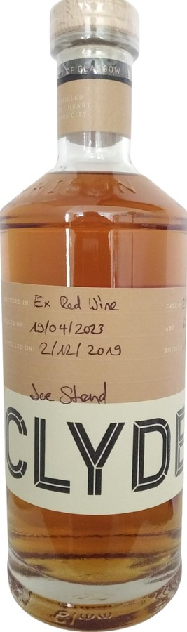 The Clydeside Distillery 2019 Handfilled Distillery Only Ex Red Wine 61.2% 700ml