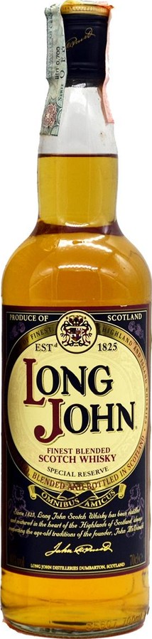Long John Finest Blended Scotch Whisky Special Reserve Ricard Marseille 40% 700ml