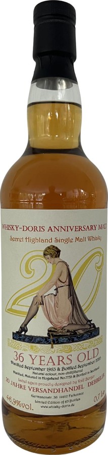 Secret Highland Single Malt Whisky 1983 WD Hogshead Whisky Doris 46.9% 700ml
