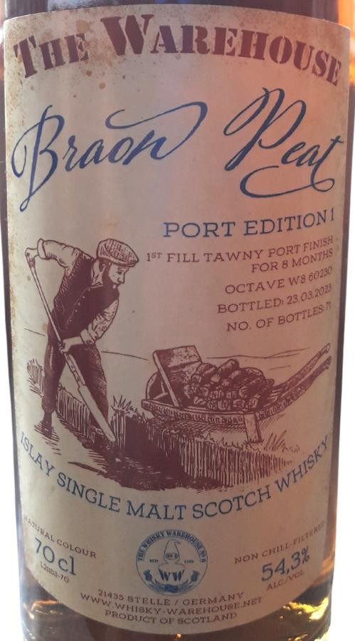 Braon Peat Port Edition 1 1st. Fill Tawny Port 54.3% 700ml