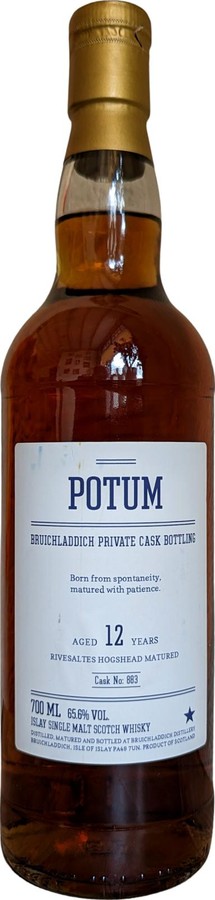 Bruichladdich 12yo Potum Private Cask Bottling Rivesaltes hogshead 65.6% 700ml