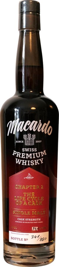 Macardo The Lifecycle of A Cask Chapter 2 New American Oak Tawny Port Casks 54% 700ml