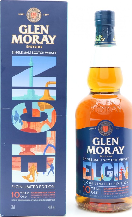 Glen Moray 10yo Elgin Limited Edition Chardonnay Finish 46% 700ml