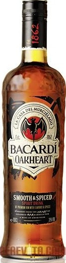 Bacardi Oakheart Smooth and Spiced Spirit Drink 35% 1000ml