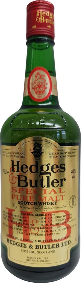 Hedges & Butler Special Pure Malt Special Pure Malt 40% 700ml