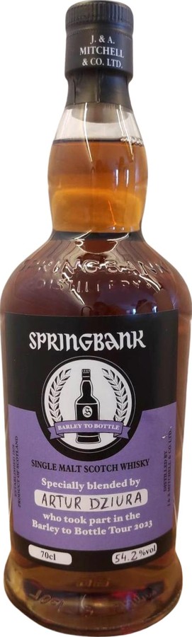 Springbank Bottle to Barley Tour 2023 sherry port Artur Dziura 54.2% 700ml