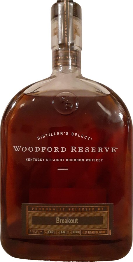 Woodford Reserve Distillers Select Breakout New American Oak Lazyday Liquors 45.2% 750ml