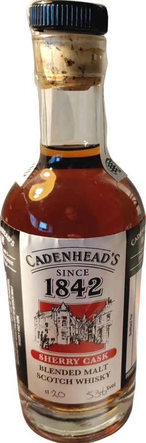 Cadenhead's 1842 CA Sherry cask Sherry 53.6% 200ml