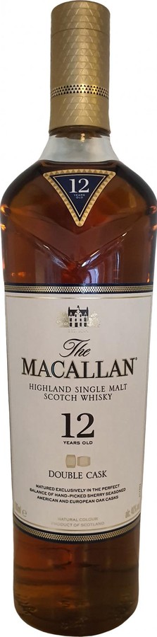 Macallan 12yo Double Cask Sherry seasoned American & European oak 40% 700ml