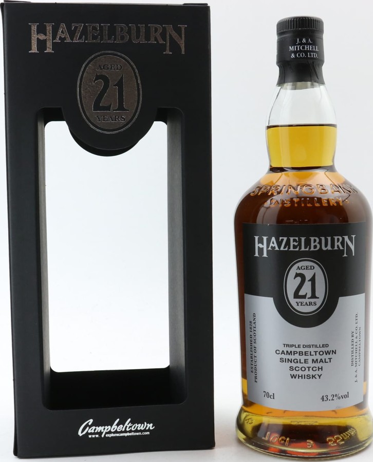 Hazelburn 21yo Sherry Bourbon 46% 700ml
