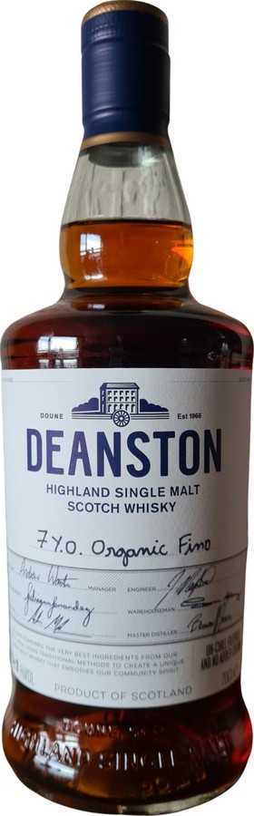 Deanston 2013 Distillery Exclusive Organic Fino 54.8% 700ml