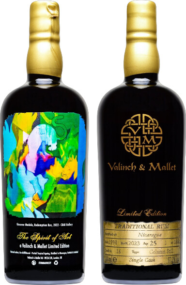 Valinch & Mallet 1998 Nicaragua Cask no.16 Traditional Rum 25yo 57.1% 700ml