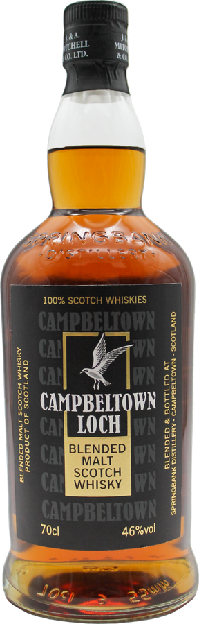 Campbeltown Loch Blended Malt Scotch Whisky 100% Campbeltown Whiskies Bourbon and Sherry 46% 700ml