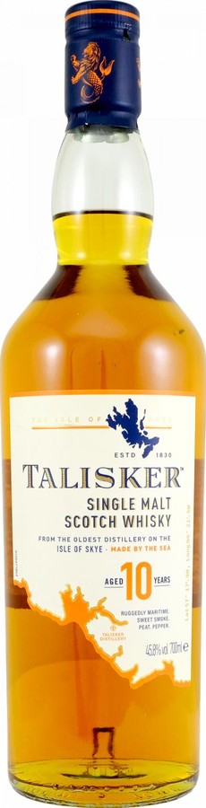 Talisker 10yo From the Oldest Distillery on the Isle of Skye American Oak 45.8% 700ml