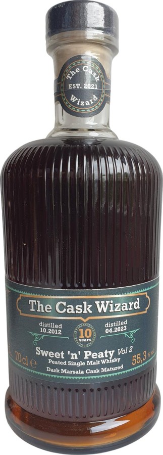 The Cask Wizard 2012 TCaWi Sweet n Peaty 2 Dark Marsala matured 55.3% 700ml