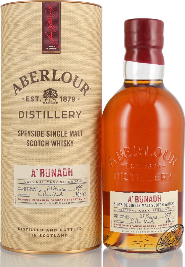 Aberlour A'bunadh batch #77 Distillery Bottling Spanish Oloroso Sherry Butts 60.8% 700ml