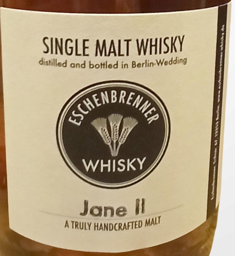 Eschenbrenner Whisky 2015 Jane II Pfalzer Eiche Jamaica Rum Finish 47.9% 500ml
