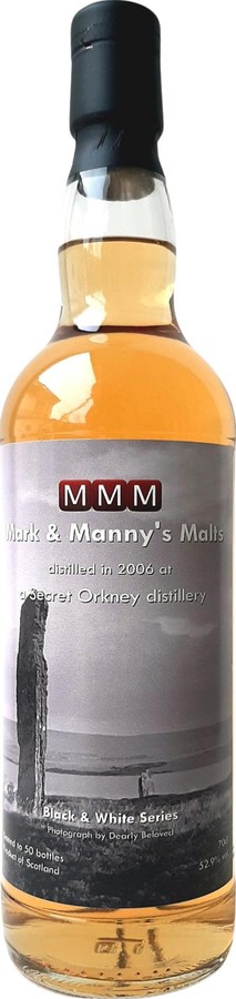 A Secret Orkney Distillery 2006 MMM Black & White Series Bourbon Hogshead 52.9% 700ml