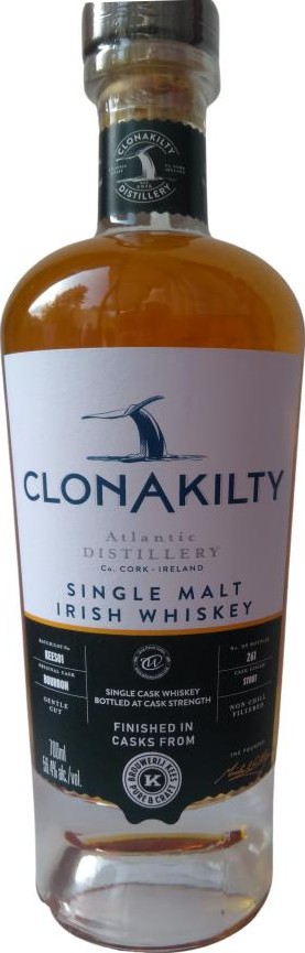 Clonakilty Single Malt Irish Whisky Cask Finish Series Stout from Brouwerij Kees 56.4% 700ml