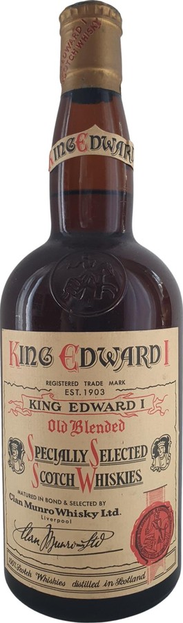 King Edward I Old Blended Specially Selected Scotch Whiskies Martini & Rossi 43% 700ml