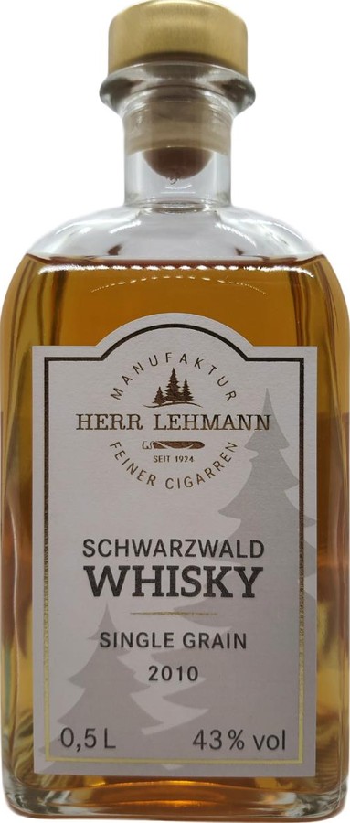 Schwarzwalder Whisky 2010 Herr Lehmann Herr Lehmann Cigarren-Manufaktur 43% 500ml