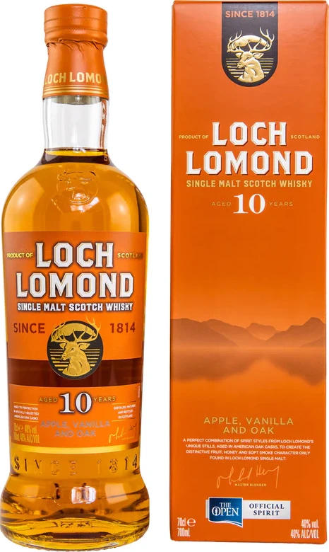 Loch Lomond 10yo Bourbon refill and charred Cask 40% 700ml