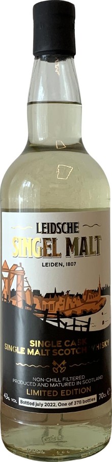 Leidsche Singel Malt Single Cask Single Malt Scotch Whisky 43% 700ml