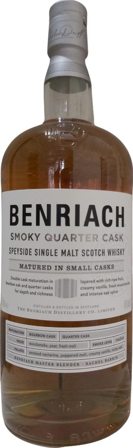 BenRiach Smoky Quarter Cask Bourbon Quarter cask Travel Exclusive 46% 1000ml