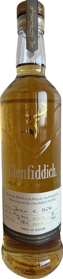 Glenfiddich 15yo CS Hand-filled at the distillery Sherry Bourbon New Oak Solera Vat 58% 700ml