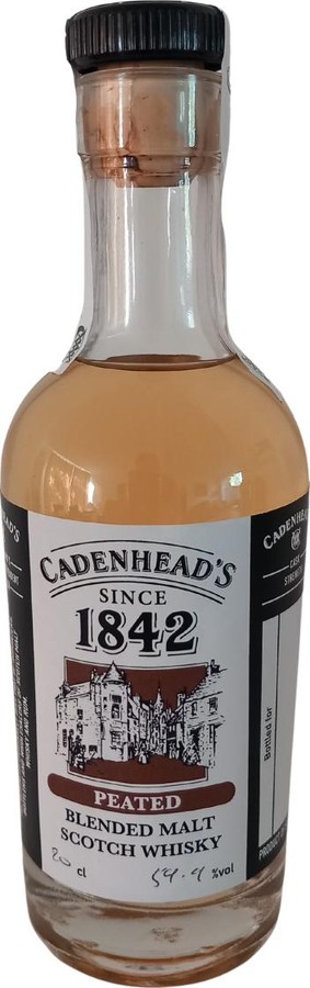 Cadenhead's Peated Blended Malt CA 1842 Hand filled at Cadenhead Shop Edinburgh 59.9% 200ml