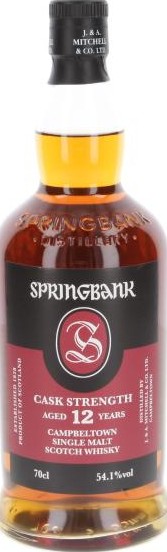 Springbank 12yo Cask Strength Batch 24 Bourbon Sherry 54.1% 700ml