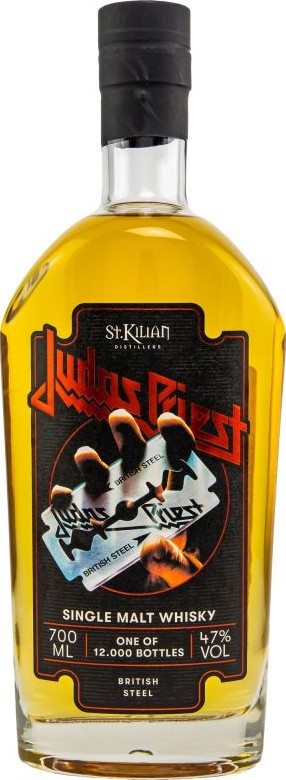 St. Kilian British Steel Judas Priest British Steel Ex Bourbon Virgin American Oak 47% 700ml