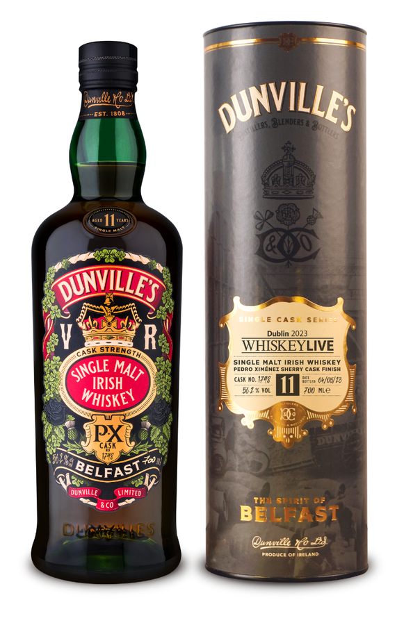 Dunville's 11yo Single malt PX Finish Whisky live Dublin 56.2% 700ml