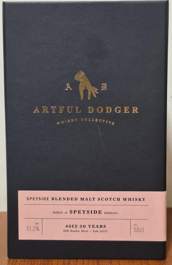 Speyside Single Malt Scotch Whisky 1989 ADWC Ex bourbon 51.2% 500ml