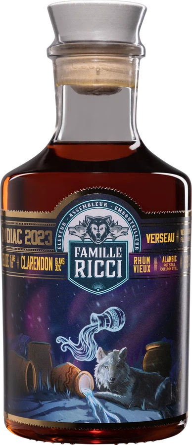 Famille Ricci Zodiac 2023 Claredon Belize Verseau 16yo 59% 500ml