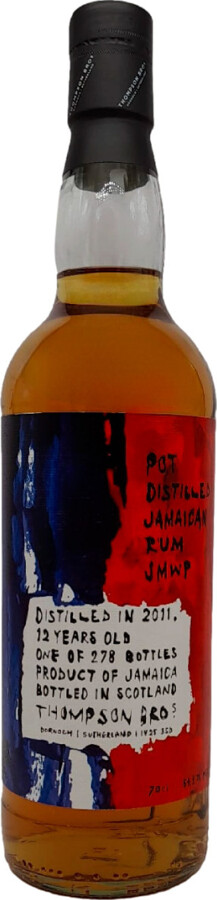 Thompson & Brothers 2011 Worthy Park JMWP Jamaica Special Edition France 12yo 54.3% 700ml