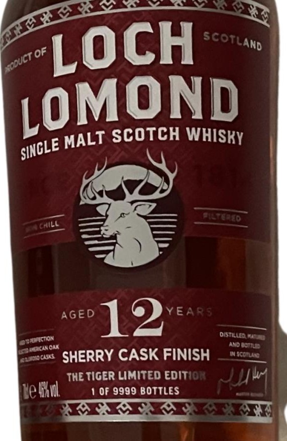 Loch Lomond 12yo The Tiger Limited Edition Sherry 46% 700ml