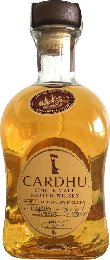 Cardhu 11yo Handfilled at the Distillery 1st fill x bourbon 56.6% 700ml