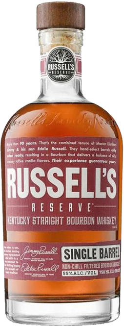 Russell's Reserve Kentucky Straight Bourbon Whisky Single Barrel Private Barrel Selection New Charred White Oak Bay Area Bourbon Drinkers 55% 700ml