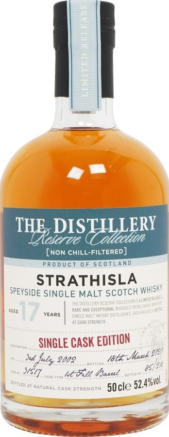 Strathisla 2002 The Distillery Reserve Collection 1st fill barrel 52.4% 500ml